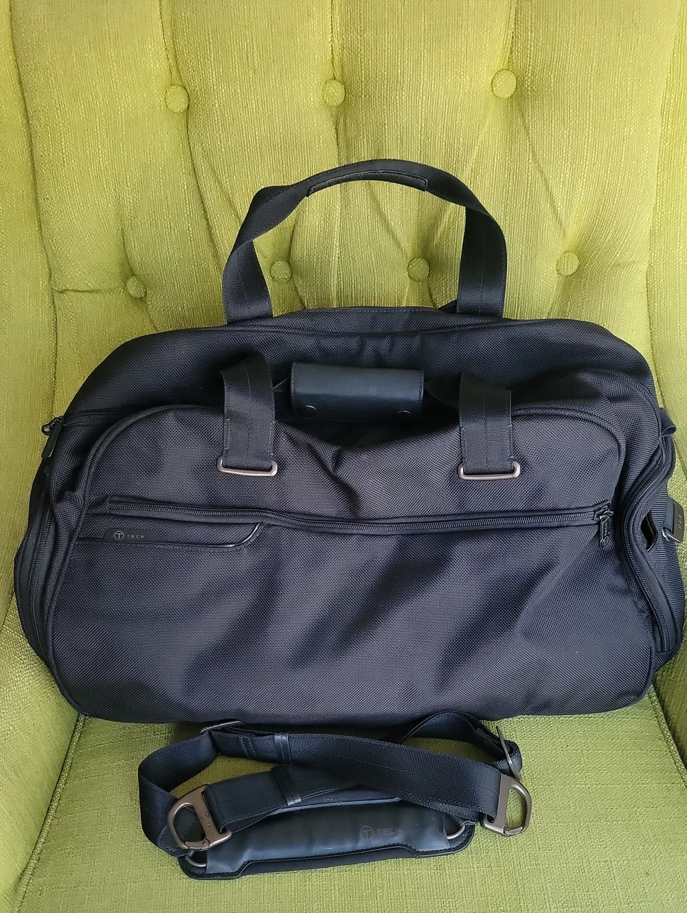 TUMI TECHBlack Men's Travel Duffel Bag with Shoulder Strap